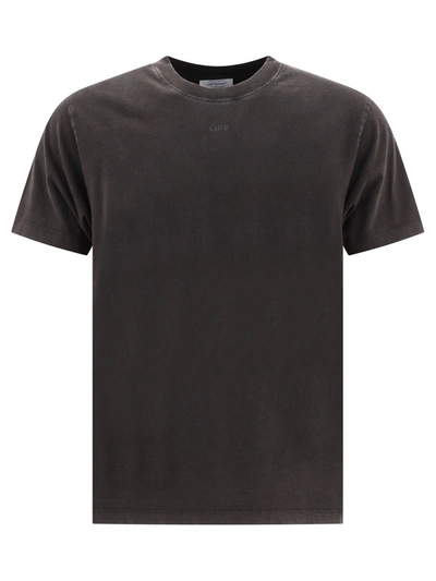Off-white Super Moon Cotton T-shirt In Brown