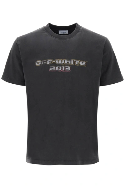 Off-white Off White T Shirt With Back Bacchus Print In Black