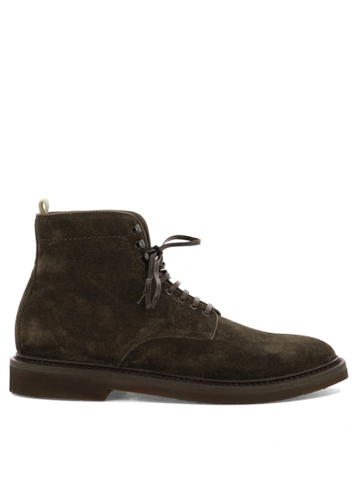 Officine Creative "hopkins Flexi" Ankle Boots In Brown