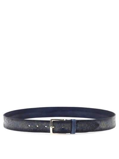 Orciani Stain Soapy Belt In Blue