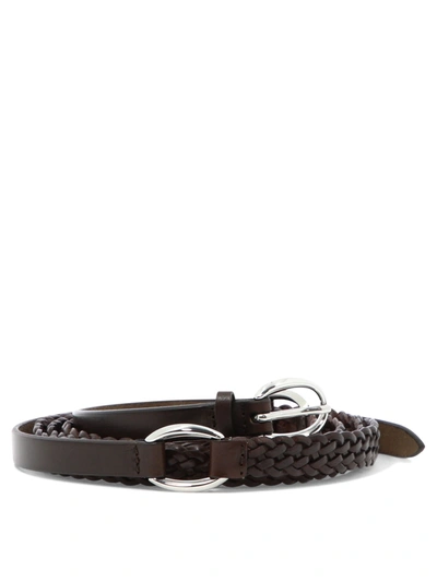 ORCIANI ORCIANI WOVEN LEATHER BELT