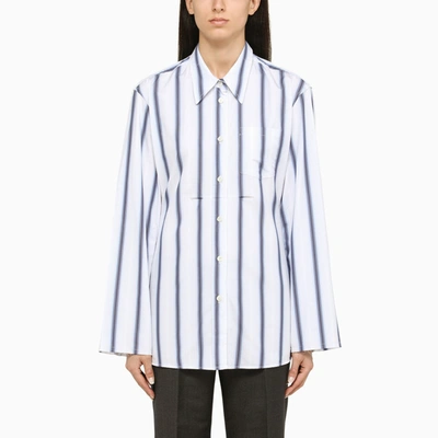 Our Legacy Daisy Striped Cotton-poplin Shirt In Blue