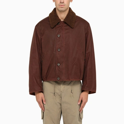 Our Legacy Grizzly Waxed Cotton Jacket In Brown