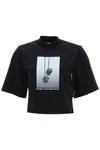PALM ANGELS PALM ANGELS BOXY T SHIRT WITH PRINT