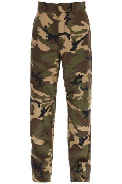 Palm Angels Camouflage Printed Pants In Multicolor
