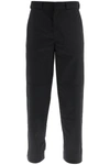 Palm Angels Cotton Blend Chino Pants In Black