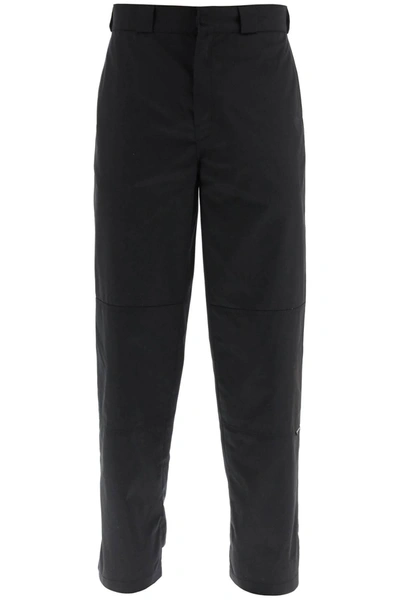 Palm Angels Cotton Blend Chino Pants In Black
