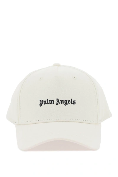 Palm Angels Classic Logo Baseball Cap Women In White