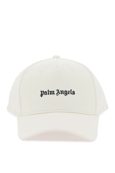 Palm Angels Logo Baseball Cap In White