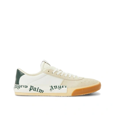 Palm Angels Leather Logo Sneakers In Pink