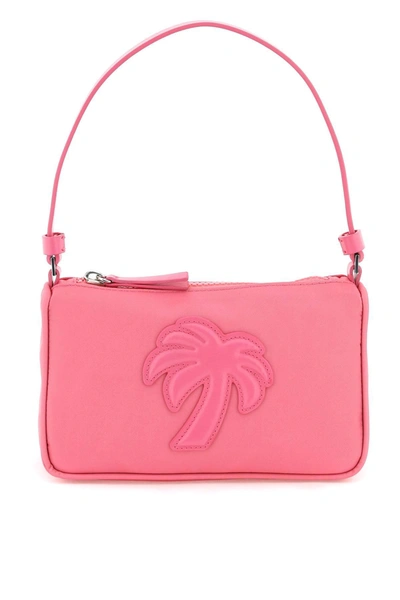 Palm Angels Big Pam Nylon Pouch In Pink