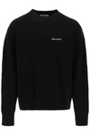 Palm Angels Logo-print Sweatshirt In Black