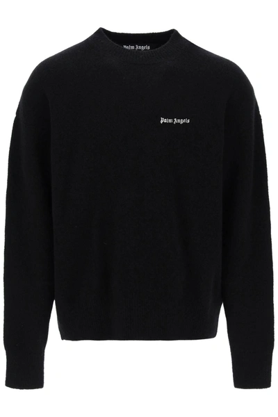 PALM ANGELS PALM ANGELS SWEATER WITH LOGO EMBROIDERY
