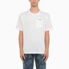 PALM ANGELS PALM ANGELS WHITE TAILORED CREW NECK T SHIRT