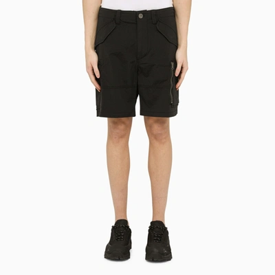 PARAJUMPERS PARAJUMPERS BLACK MULTI POCKET BERMUDA SHORTS