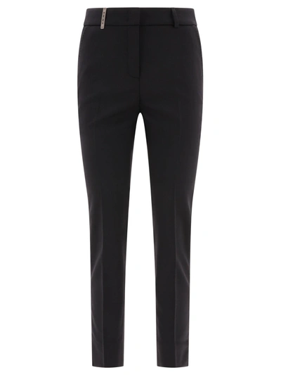 Peserico Jersey Cigarette Trousers In Blue