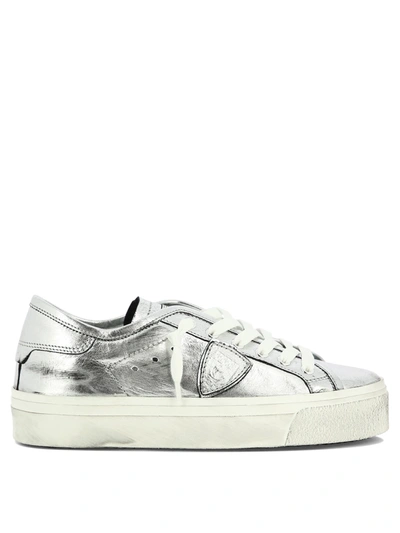 Philippe Model Paris Haute Low-top Sneakers In Silver
