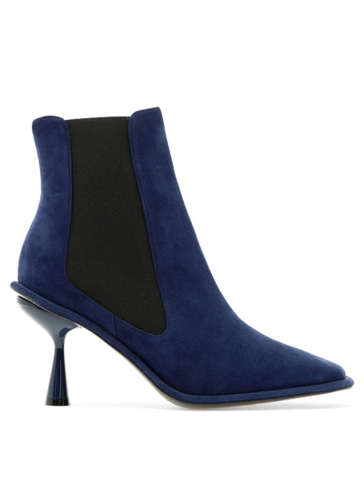 Pierre Hardy Chelsea Heeled Ankle Boots In Blue