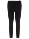 Pinko Bello Cigarette Pants In Milano Stitch In Black