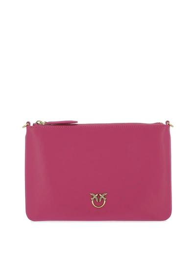 Pinko Flat Classic Pochette In Pink