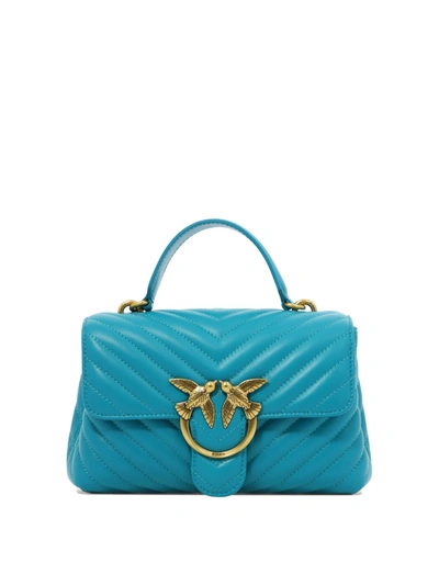 Pinko "mini Lady Love Puff" Handbag In Blue