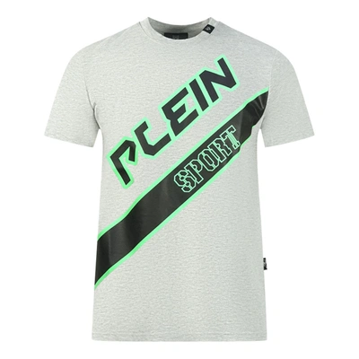 Plein Sport Man T-shirt Grey Size M Cotton, Elastane