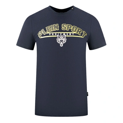 Plein Sport Man T-shirt Midnight Blue Size L Cotton
