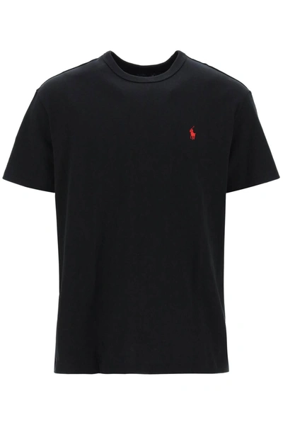 Polo Ralph Lauren Classic Fit T Shirt In Solid Jersey In Black
