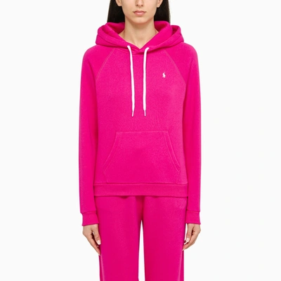 Polo Ralph Lauren Logo-print Cotton Hoodie In Pink