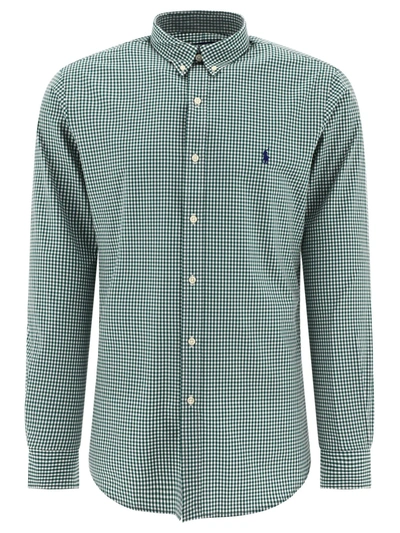 Polo Ralph Lauren Polo Pony Striped Shirt In Green