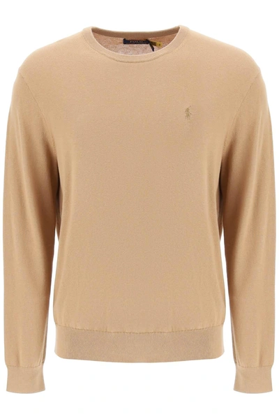 Polo Ralph Lauren Cotton-cashmere Jumper In Beige