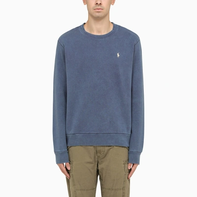 Polo Ralph Lauren Washed Out Blue Crew Neck Sweatshirt