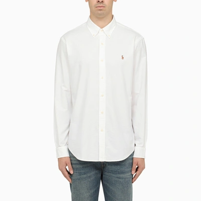 POLO RALPH LAUREN POLO RALPH LAUREN WHITE POPLIN BUTTON DOWN SHIRT