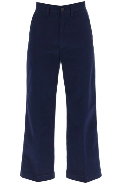 Polo Ralph Lauren Wide-leg Chinos In Blue