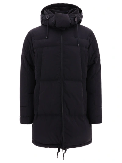 Premiata Tech Fabric Padded Coat In Black