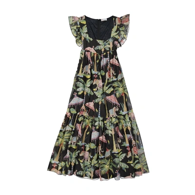 RED VALENTINO RED VALENTINO COTTON PRINTED DRESS