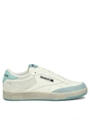 Reebok Two-tone Leather And Suede Club C Sneakers