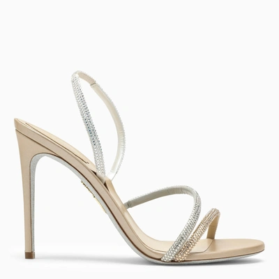 René Caovilla Beige Irina High Sandal