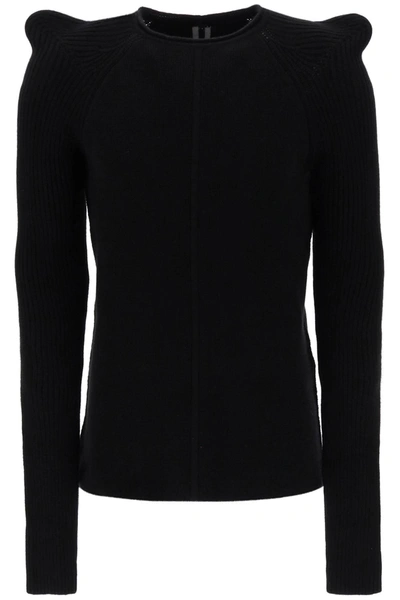 Rick Owens Cashmere And Wool Knit Jumper In Black