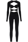 ROBERTO CAVALLI ROBERTO CAVALLI LONG SLEEVED JUMPSUIT WITH CUT OUTS