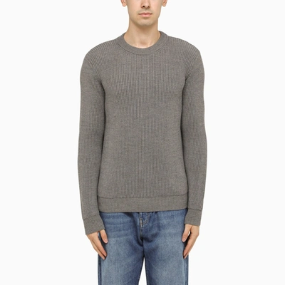 Roberto Collina Mélange Sweater In Gray