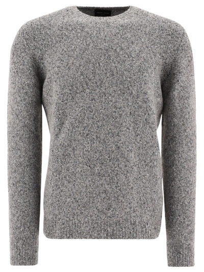 Roberto Collina Mélange Sweater In Grey