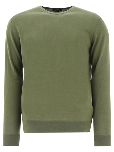 Roberto Collina Ribbed Sweater In Military