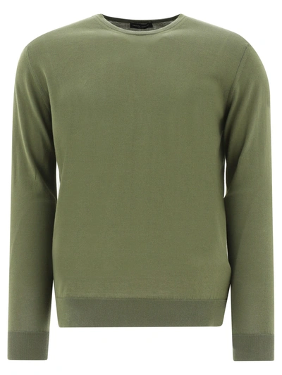 Roberto Collina Ribbed Sweater In Green