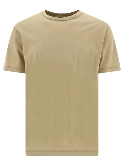 Roberto Collina Washed Out T Shirt In Beige