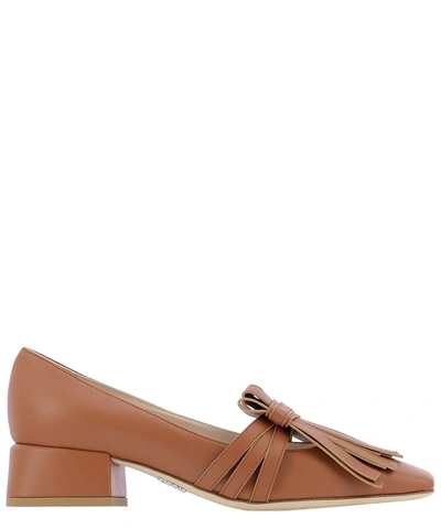 Rodo Fringes Pumps In Brown