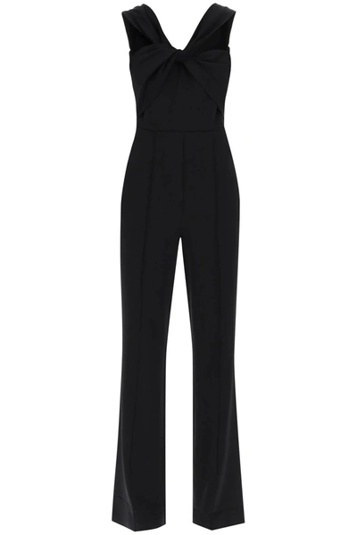 ROLAND MOURET ROLAND MOURET JUMPSUIT WITH TWISTED NECKLINE