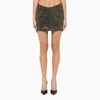 Rotate Birger Christensen Black Miniskirt With Micro Sequins