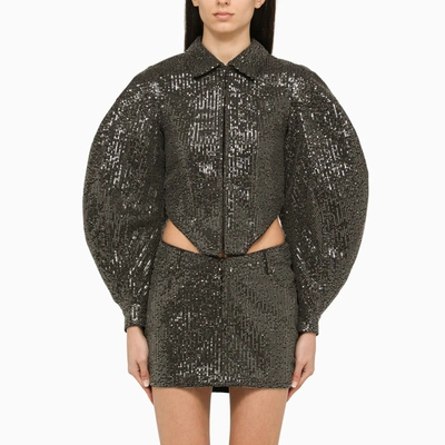 Rotate Birger Christensen Black Sequin Jacket