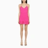 ROTATE BIRGER CHRISTENSEN ROTATE BIRGER CHRISTENSEN FUCHSIA LACE MINI DRESS